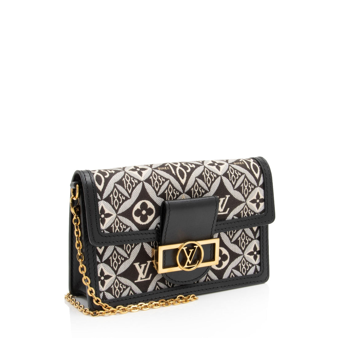 Louis Vuitton Limited Edition Jacquard Since 1854 Dauphine Chain Wallet