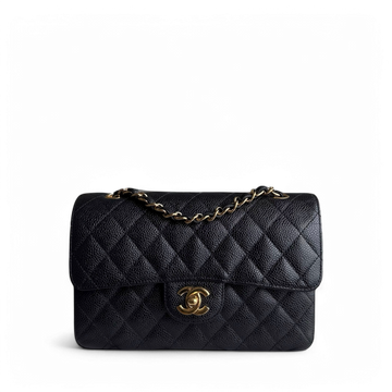 Chanel Classic Flap Small - Togo/epsom/caviar/clemence/callfskin/cowhide/lambskin 23CM Quilted Black Gold Hardware Series 16