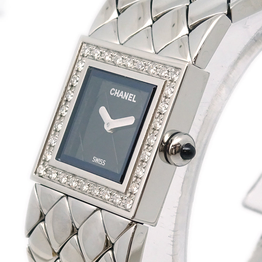 Chanel 1993 Matelasse Watch SS Diamond