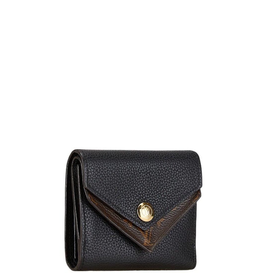 Louis Vuitton  Noir Leather Pvc Wallet (Tri-Fold)