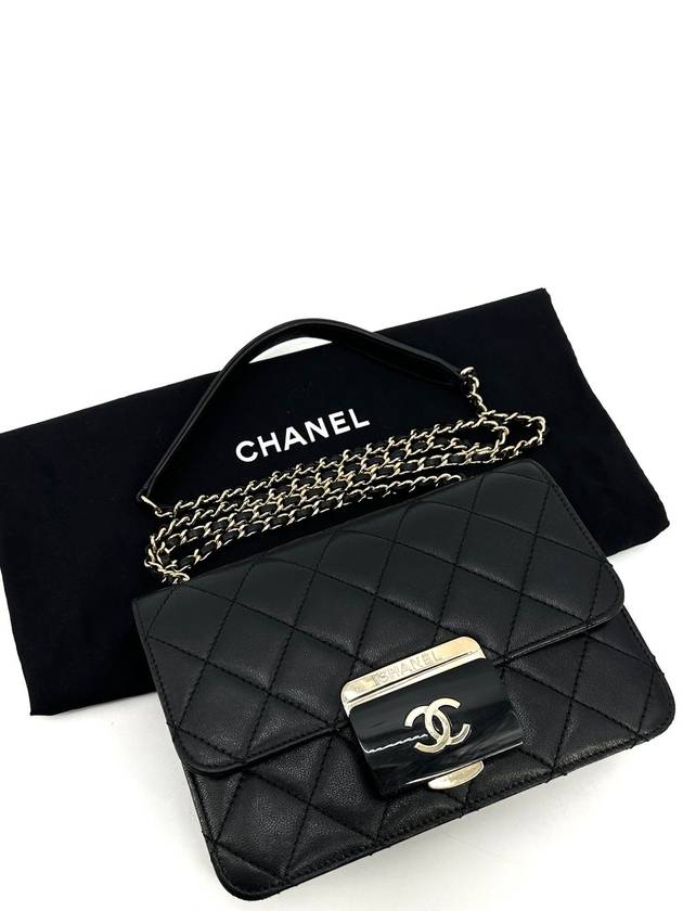 Lambskin Beauty Rock Flap Bag Shoulder Small Chanel