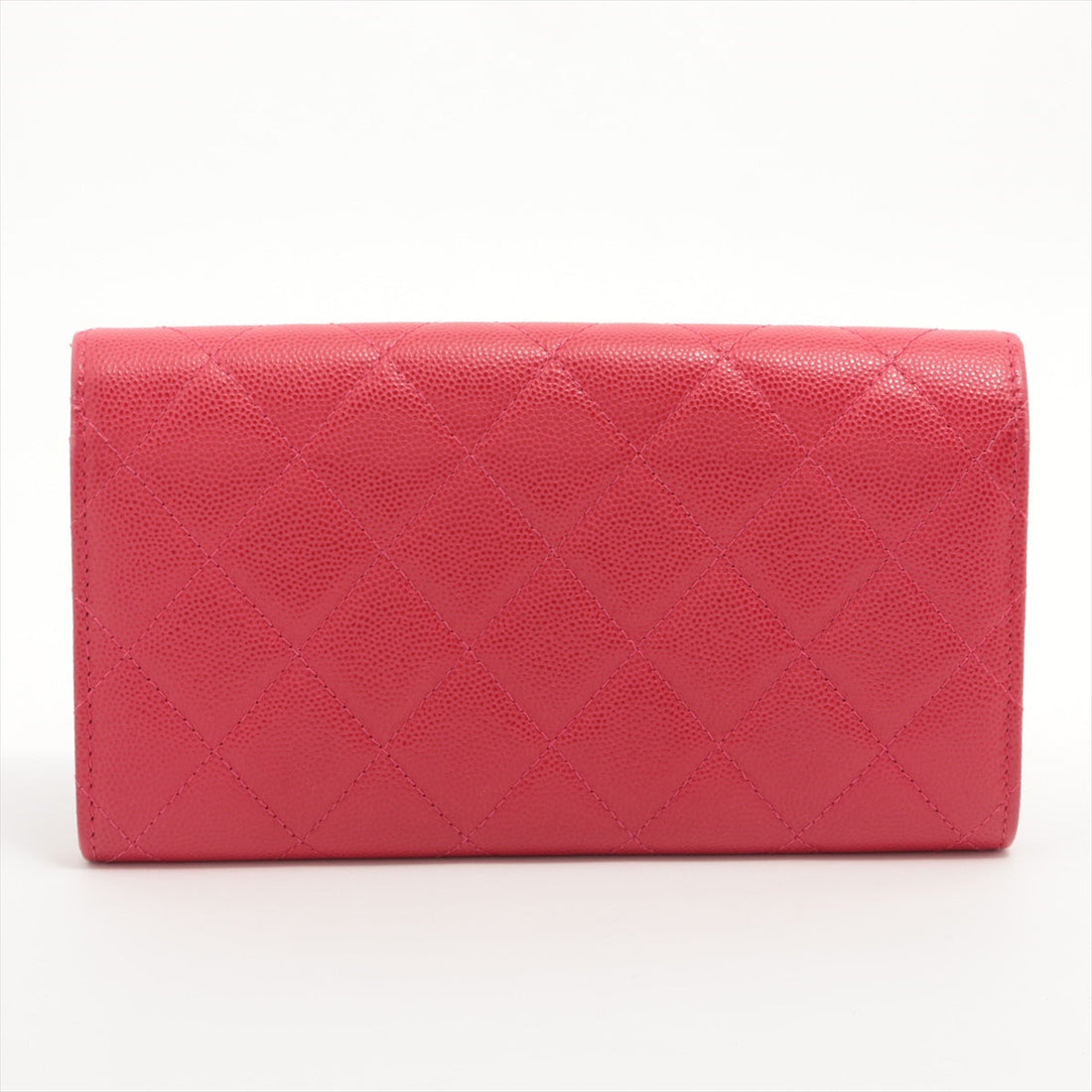 Top Quality Chanel Coco Caviar S Wallet Pink Gold