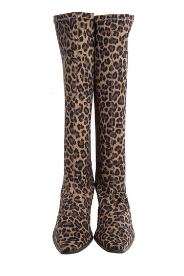 Vaneli Leopard Print Boots SZ 10