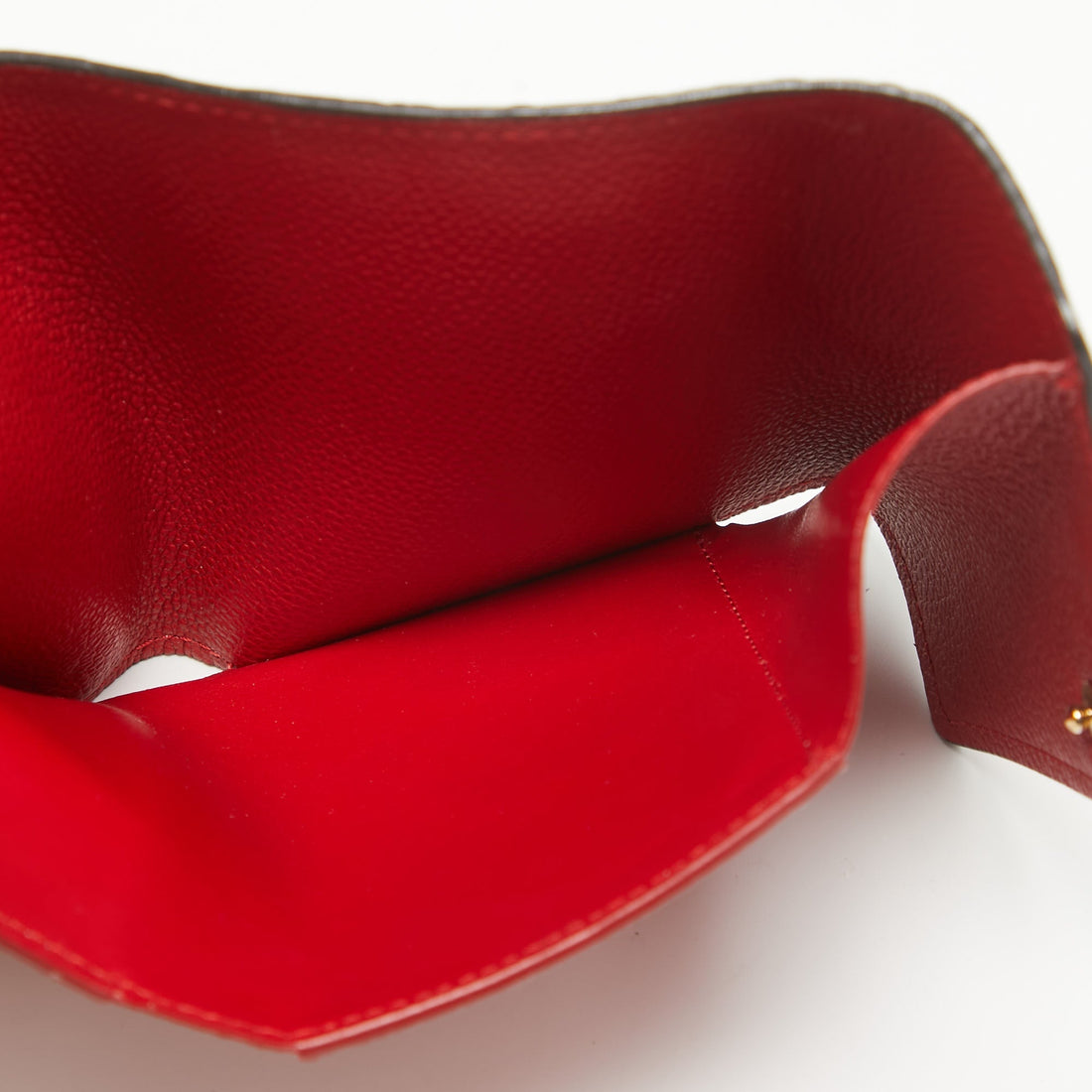 Louis Vuitton Cherry Monogram Empreinte Leather Compact Curie Wallet