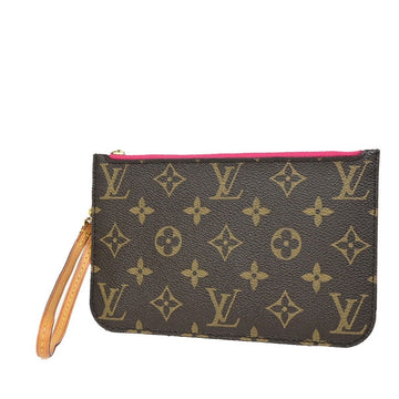 Louis Vuitton Neverfull Pouch  Canvas Clutch Bag