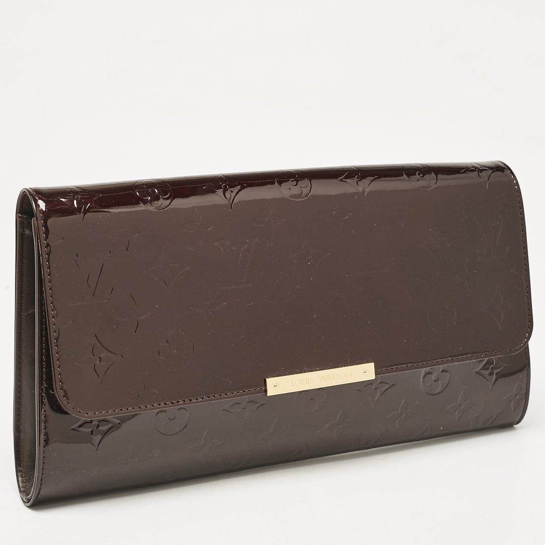Louis Vuitton Burgundy Amarante Monogram Vernis Robertson Clutch