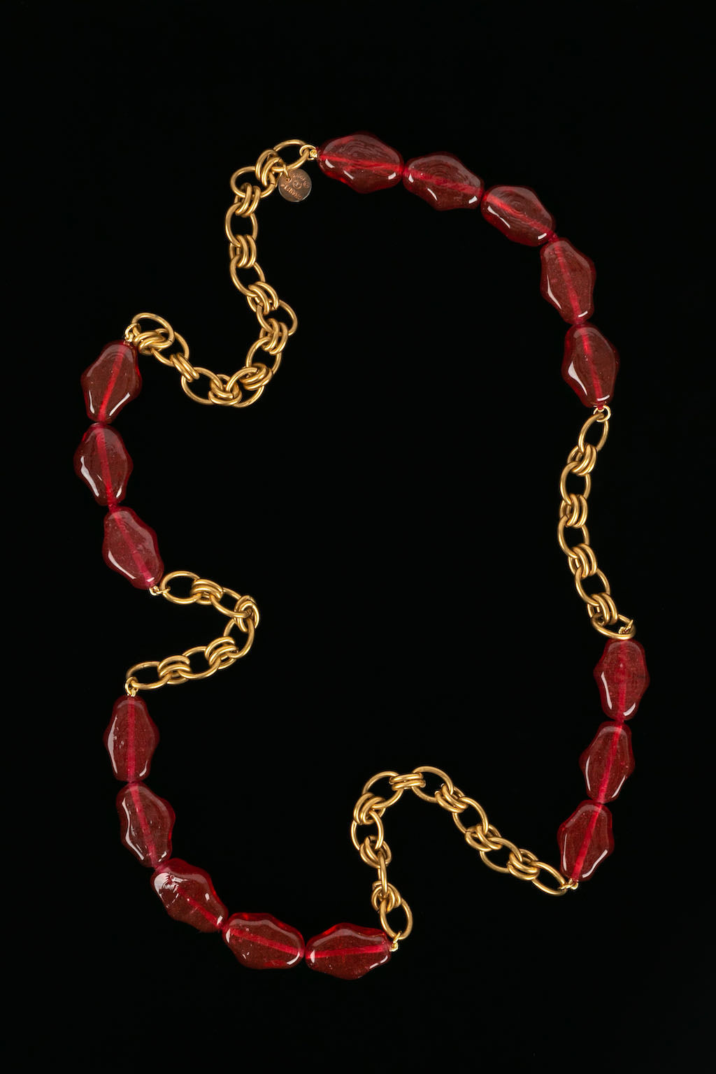 Collier de perles de verre Top Quality Chanel 1983