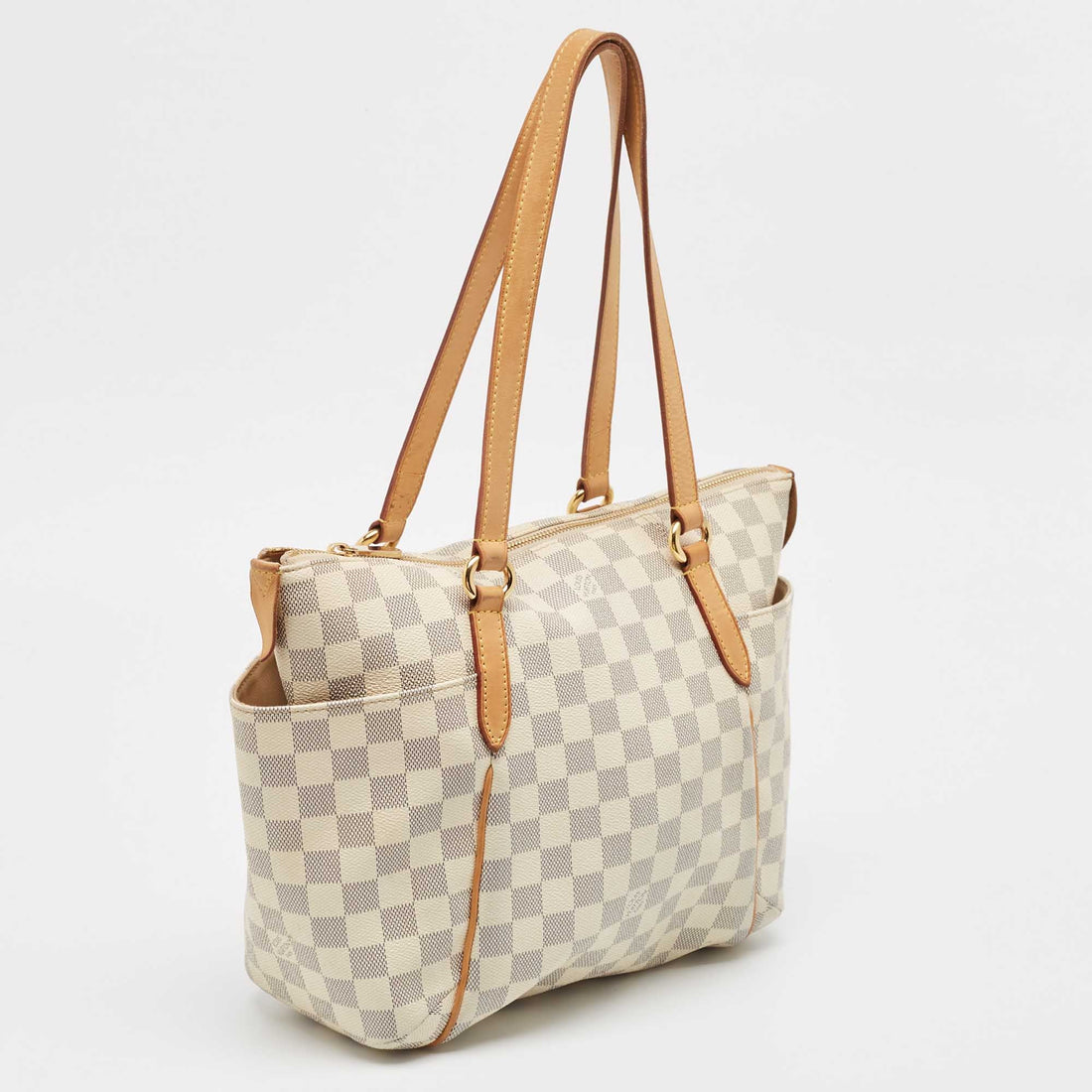 Louis Vuitton Damier Azur Canvas And Leather Totally Pm Bag