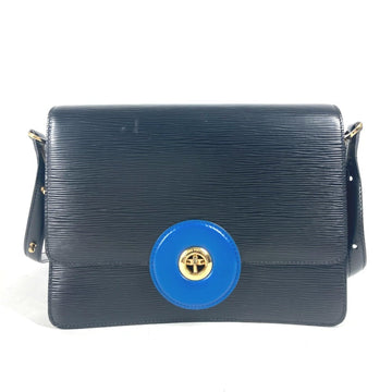 Louis Vuitton  blue  Leather Pochette Shoulder Bag