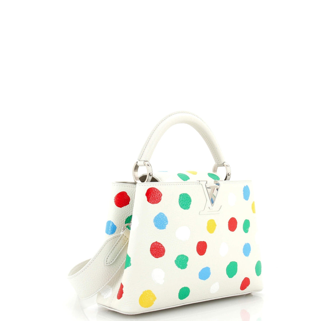 Capucines Bag Yayoi Kusama Painted Dots Taurillon Leather BB