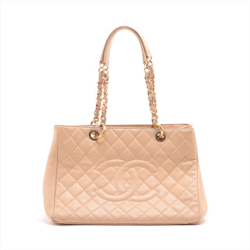 Chanel GST Caviar S Chantrotot Bag Beige G