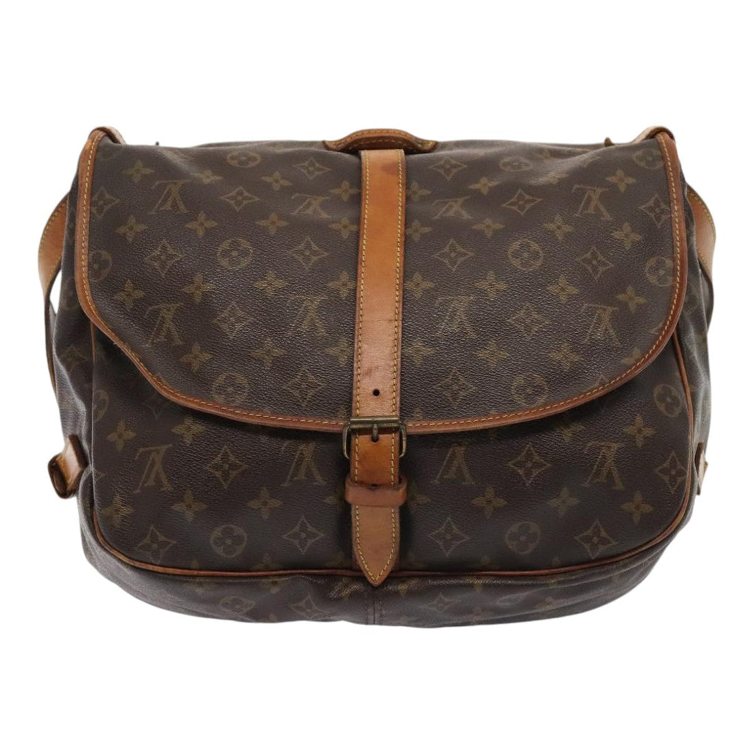 Louis Vuitton Saumur 35  Canvas Shoulder Bag
