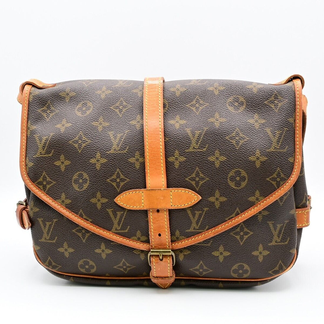 Louis Vuitton Saumur 30  Canvas Shoulder Bag