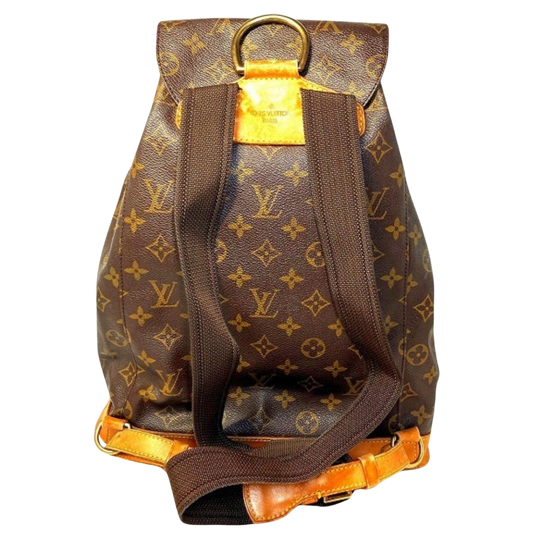Louis Vuitton Montsouris Mm  Canvas Backpack Bag