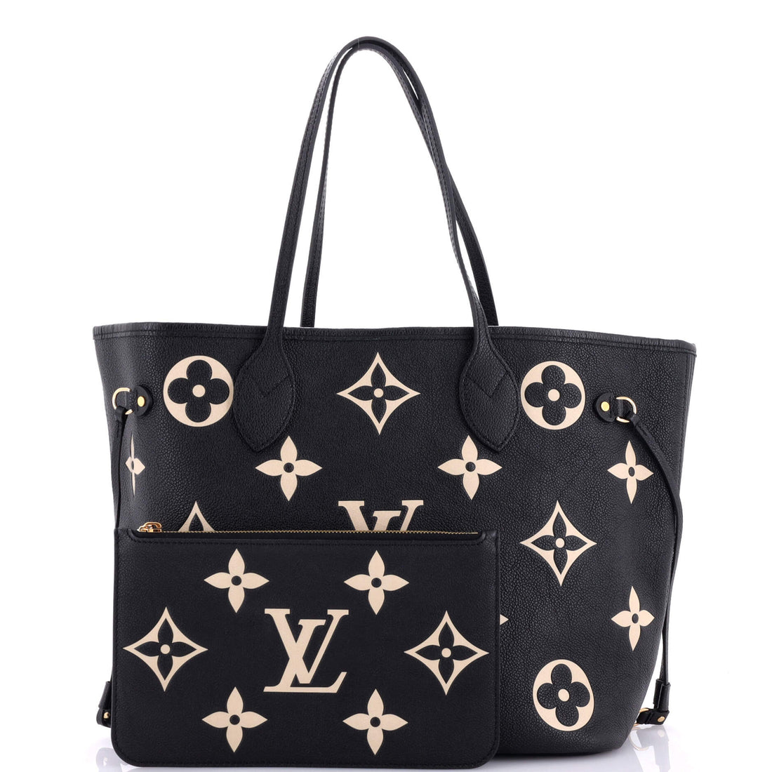 Neverfull NM Tote Bicolor Monogram Empreinte Giant MM