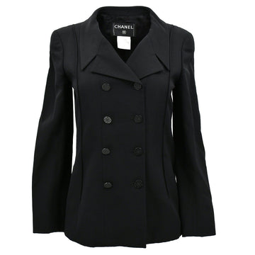 Chanel Single Breasted Jacket Black
