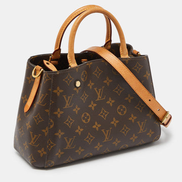 Louis Vuitton Monogram Canvas And Leather Montaigne Bb Bag