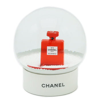 Chanel  Chanel Snowdome Obje Novelty Non-Selling No.5 Perfume Bottle White White Red Red