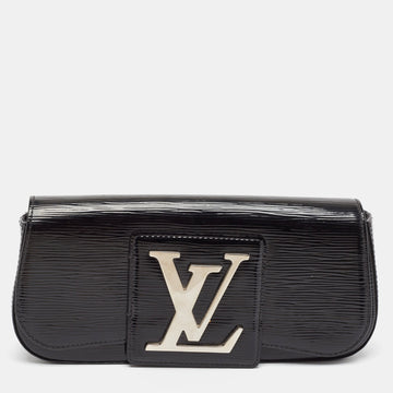 Louis Vuitton Black Electric  Leather Sobe Clutch