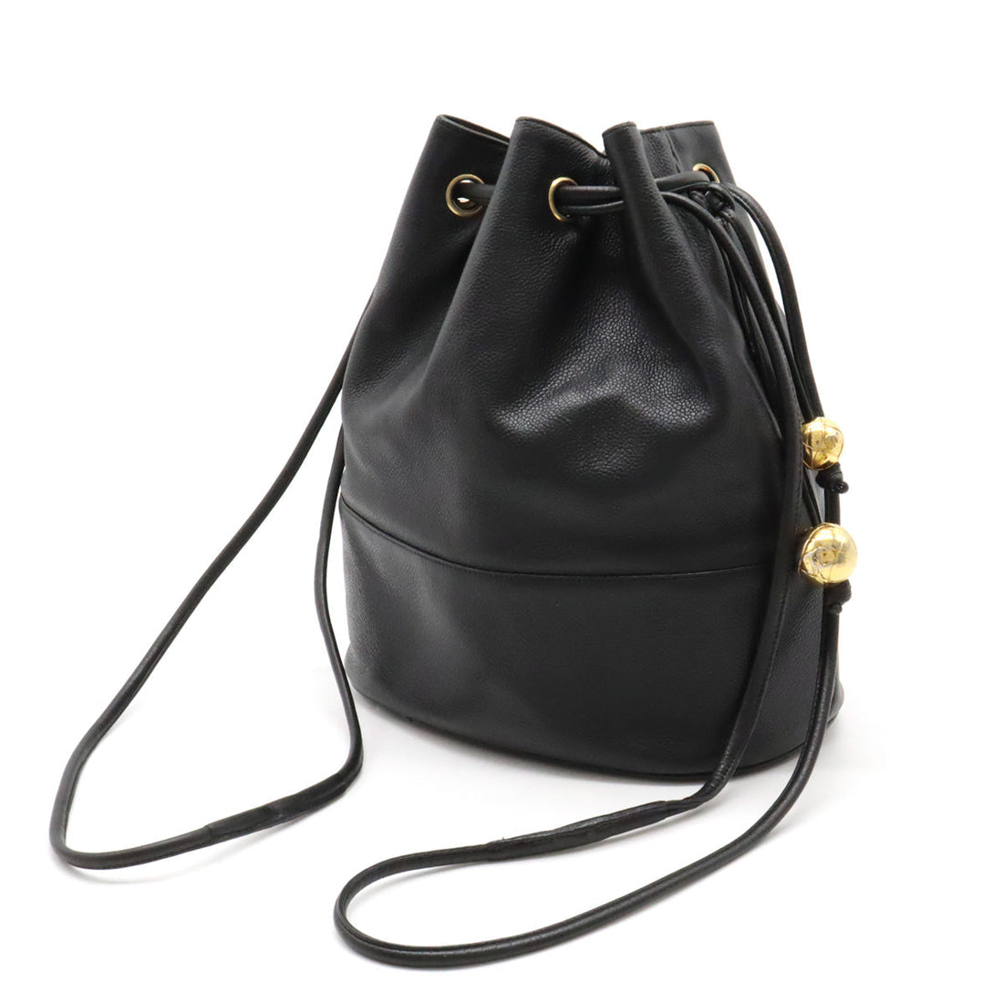 Top Quality Chanel Black Lambskin Bucket Shoulder Bag