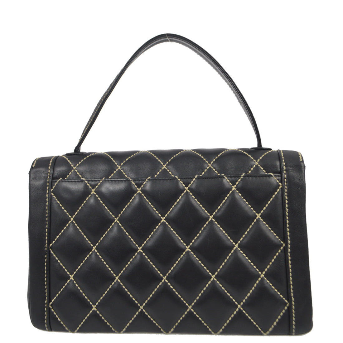 Chanel 2004-2005 * Wild Stitch Handbag White Calfskin