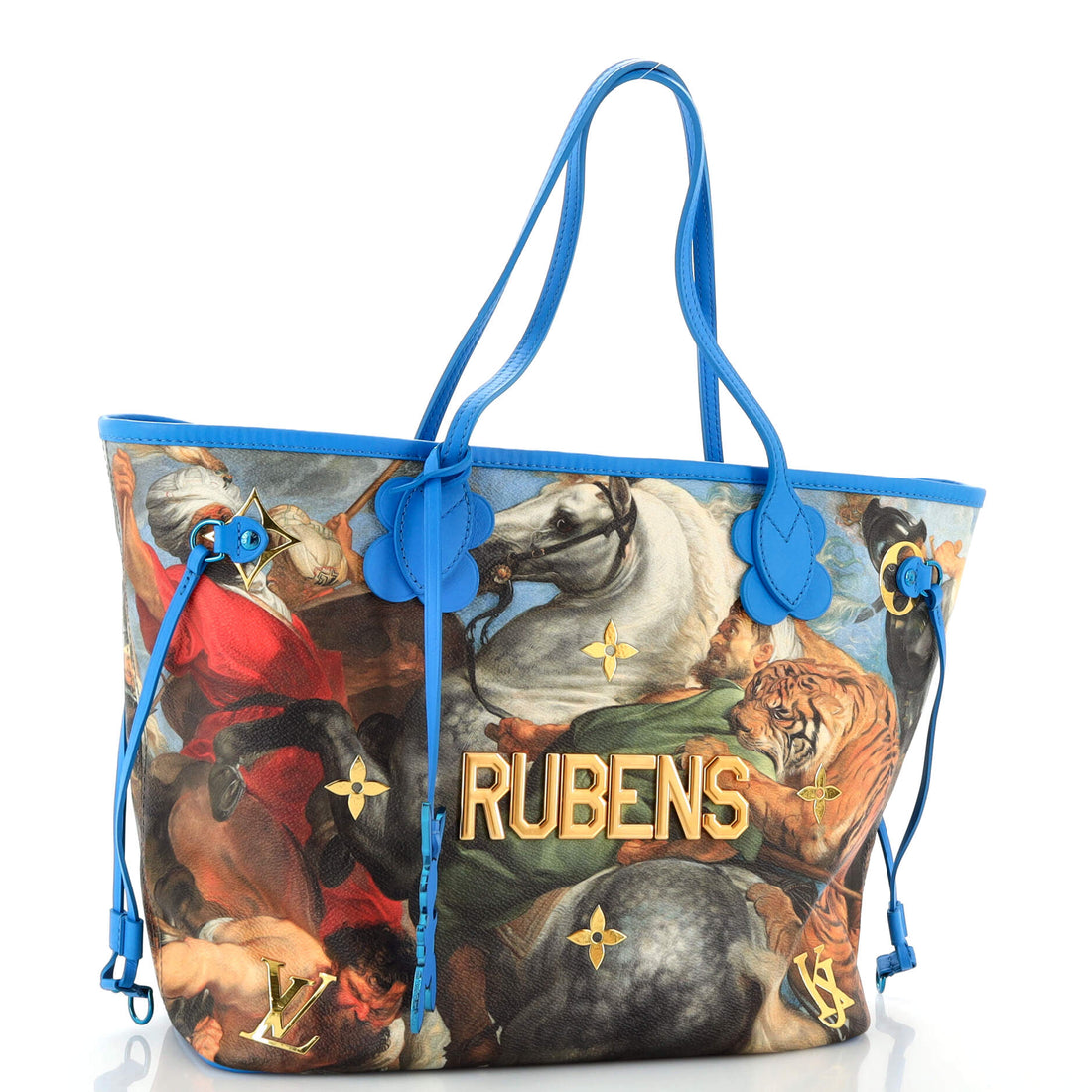 Neverfull NM Tote Limited Edition Jeff Koons Rubens Print Canvas MM