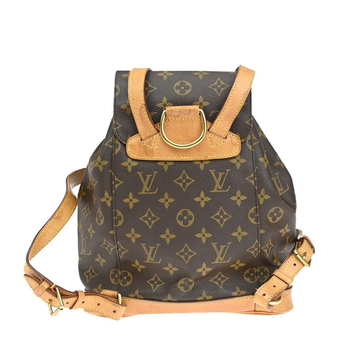 Louis Vuitton Montsouris Mm  Canvas Backpack Bag