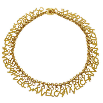 Chanel Gold Chain Necklace 96P