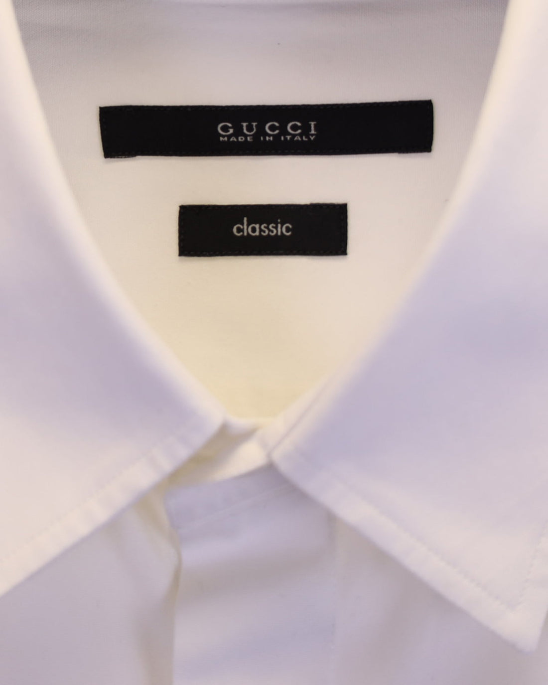 Gucci Classic Straight Shirt in White Cotton