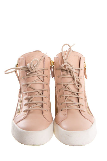 Gippe Zanotti Blush Cruel Summer Sneakers SZ 37