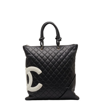 Top Quality Chanel Matras Combo Line Coca-Cola Handbag Tote Bag Black White Leather  CHANEL
