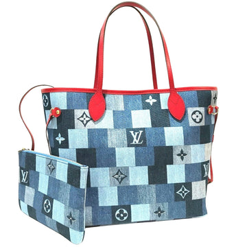 Louis Vuitton Neverfull Mm   - Jeans Tote Bag