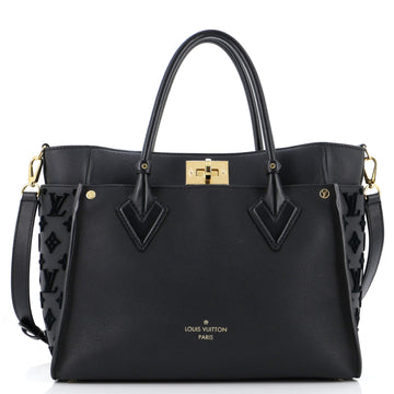 On My Side Tote Monogram Tuffetage Leather MM