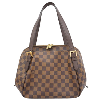 Louis Vuitton Belem Mm  Canvas Shoulder Bag