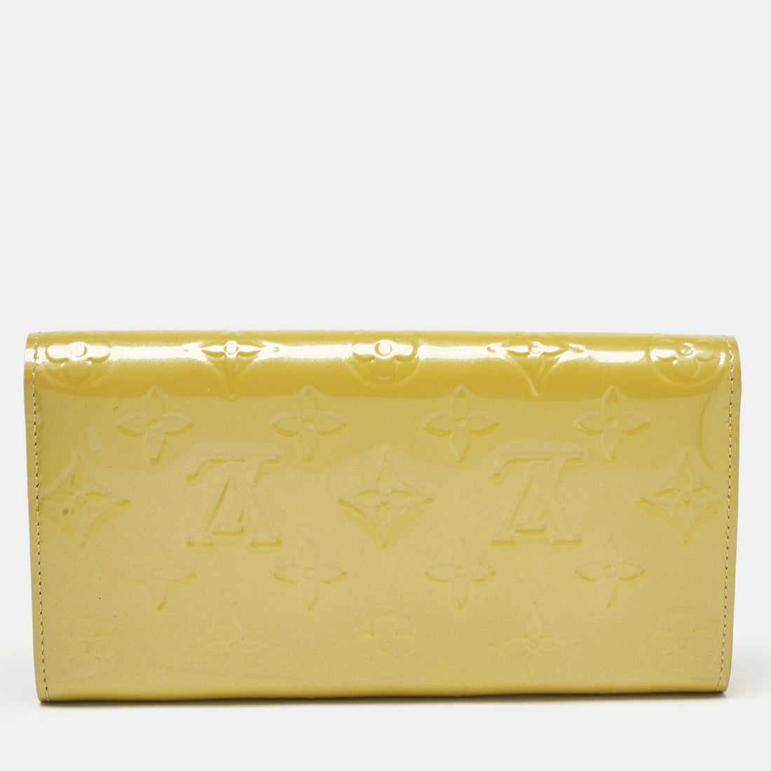 Louis Vuitton Vert Impression Monogram Vernis Sarah Wallet