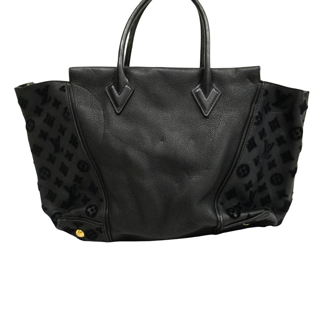 Louis Vuitton Tote W  Leather Tote Bag