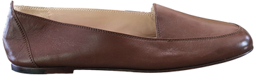 Chanel 1990s Marron Kid Ballet Flat Pumps Ballerines en Chevreaux Xtra Soft Sz 38.5, New!