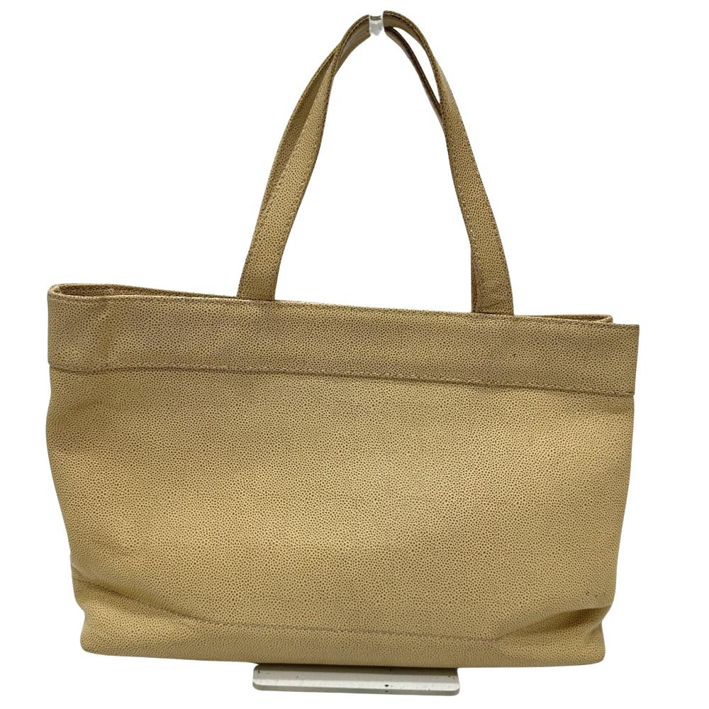 Beige Leather Chanel Sports CC Logo