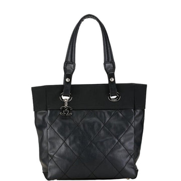 Black Canvas Chanel Tote