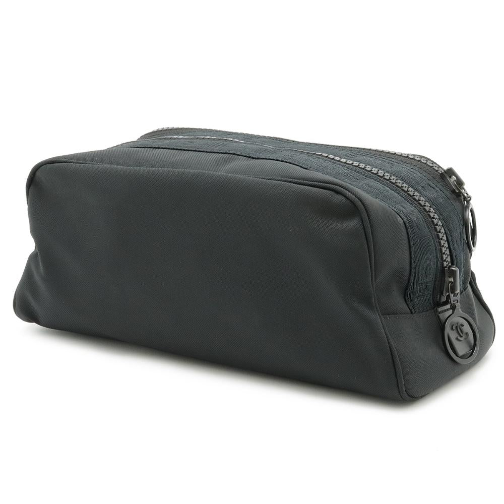 Black Canvas Chanel Cosmetic Pouch
