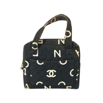 Black Fabric Chanel Handbag