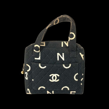 Black Fabric Chanel Handbag