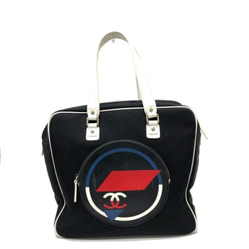 Black Fabric Chanel Handbag