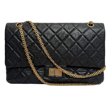 Black Leather Chanel Crossbody Bag