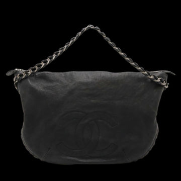 Black Leather Chanel Handbag