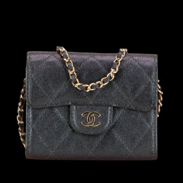 Black Leather Chanel Flap Bag