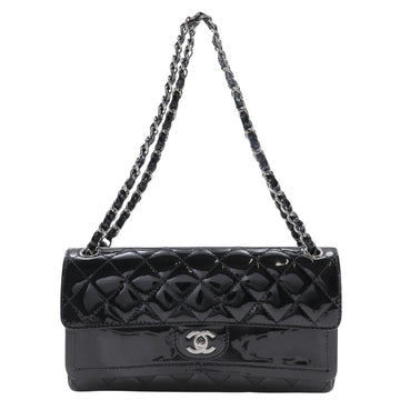 Black Leather Chanel Shoulder Bag