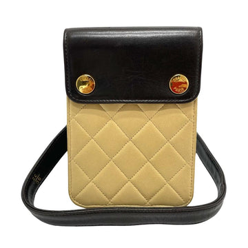 Black Leather Chanel Shoulder Bag