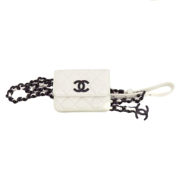 Black Leather Chanel Belt Bag