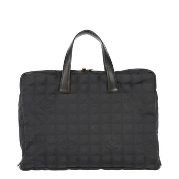 Black Leather Chanel Handbag